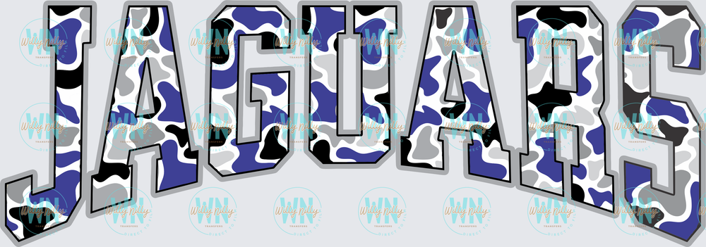 Jaguars (blue and grey camo)-Ready to Press DTF Transfer