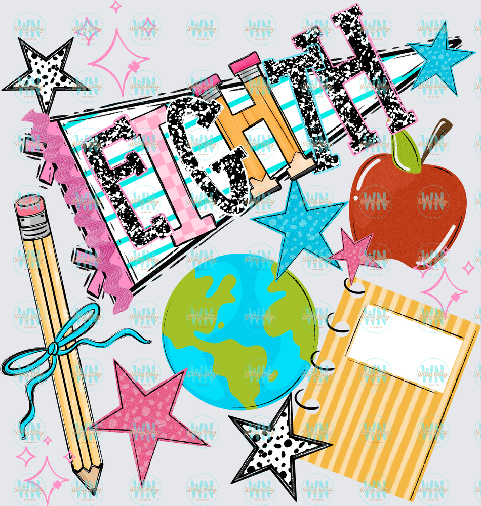 Eighth Grade (back to school)-Ready to Press DTF Transfer
