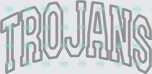 Trojans (white stitch)-Ready to Press DTF Transfer