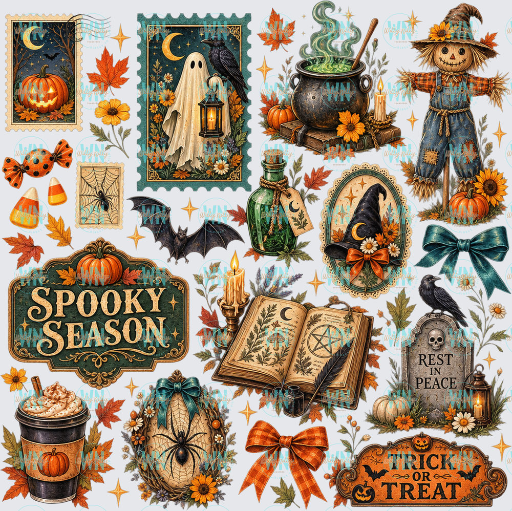 Spooky Season Collage-Ready to Press DTF Transfer