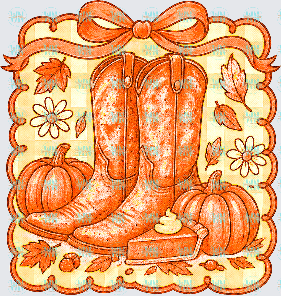 Western Fall-Ready to Press DTF Transfer