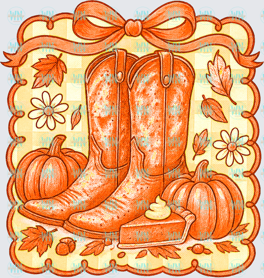 Western Fall-Ready to Press DTF Transfer