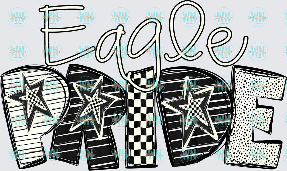 Eagle Pride (word art)-Ready to Press DTF Transfer