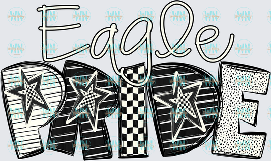 Eagle Pride (word art)-Ready to Press DTF Transfer
