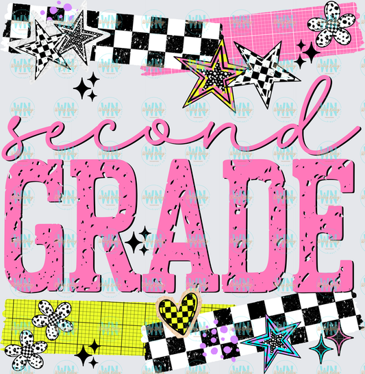 Second Grade (stars)-Ready to Press DTF Transfer