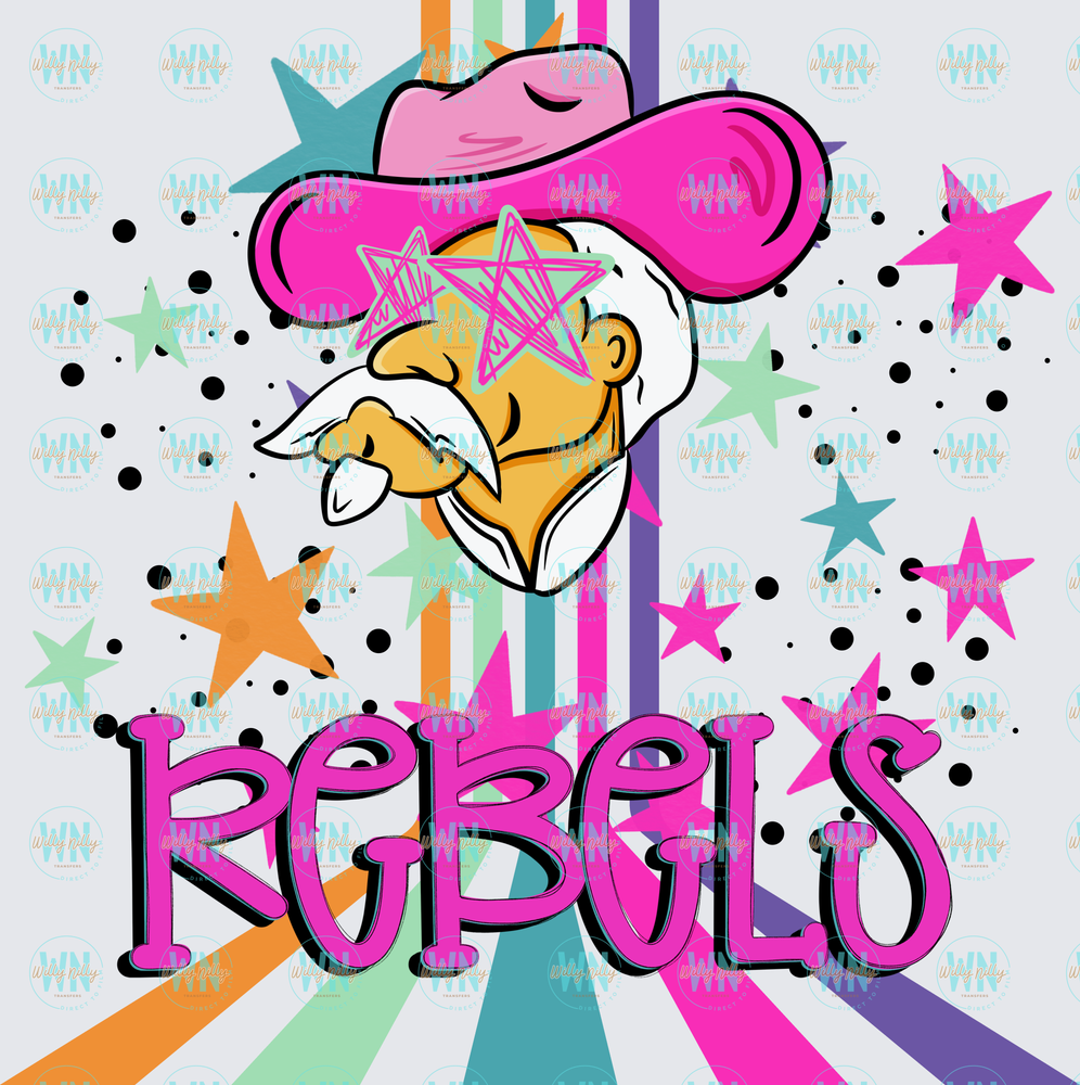 Rebels (stars)-Ready to Press DTF Transfer