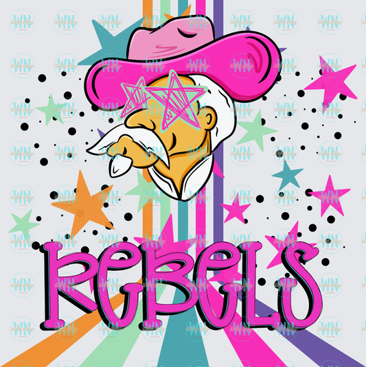 Rebels (stars)-Ready to Press DTF Transfer