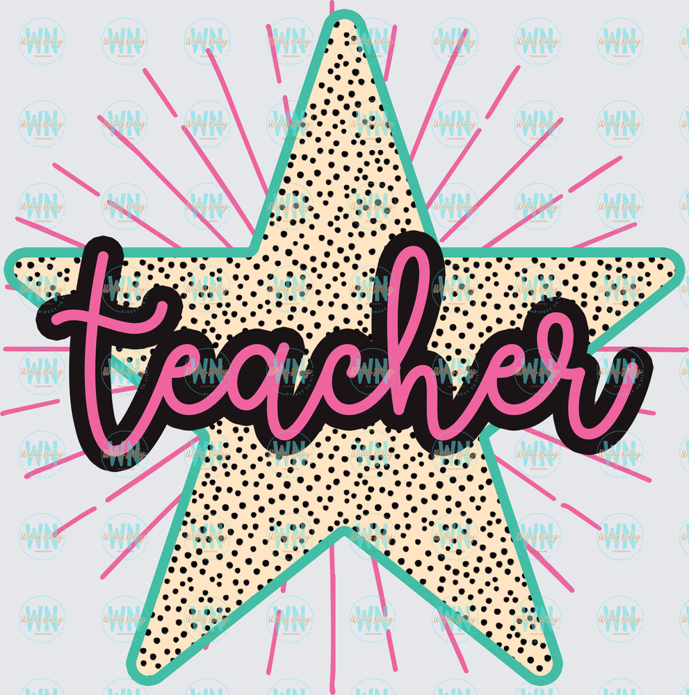 Teacher (star)-Ready to Press DTF Transfer