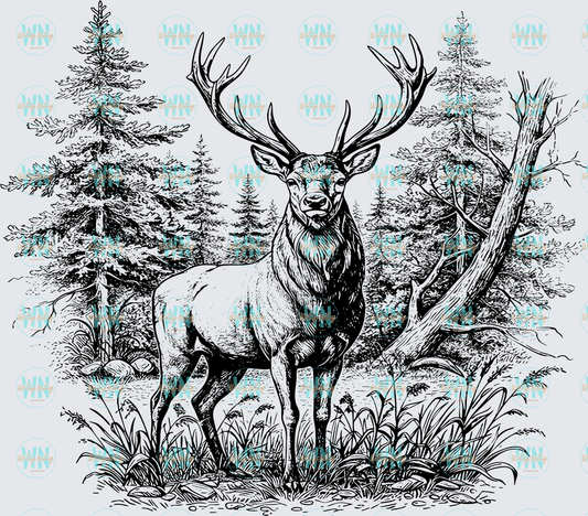 Deer Portrait-Ready to Press DTF Transfer