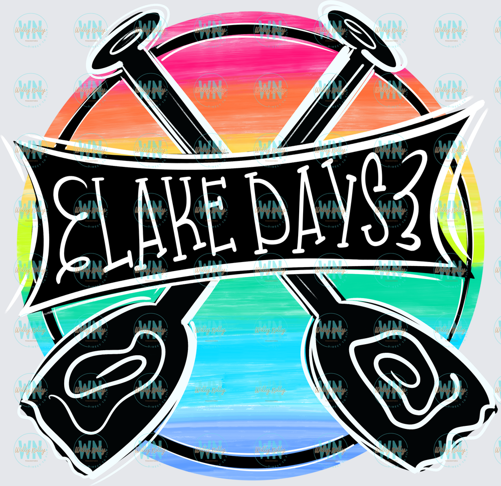 Summer Lake Days-Ready to Press DTF Transfer