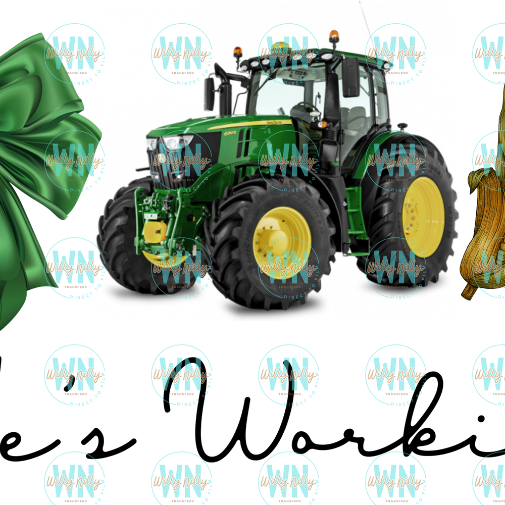 He's working farmer