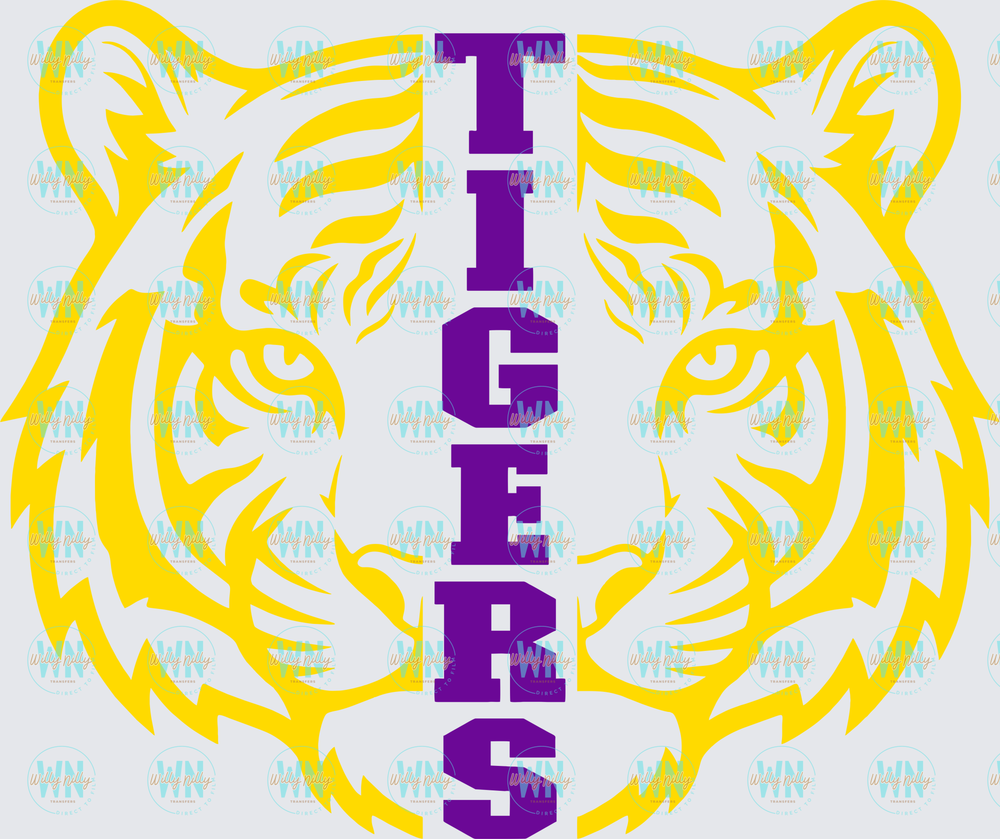 Tigers Mascot (gold)-Ready to Press DTF Transfer