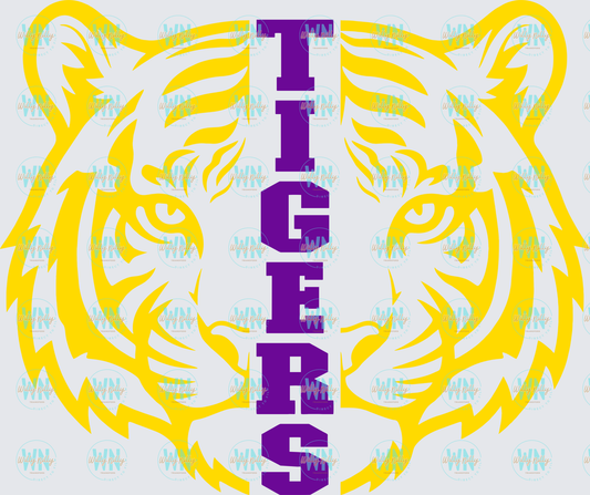 Tigers Mascot (gold)-Ready to Press DTF Transfer