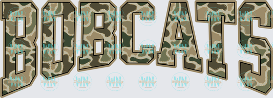 Bobcats (camo)-Ready to Press DTF Transfer