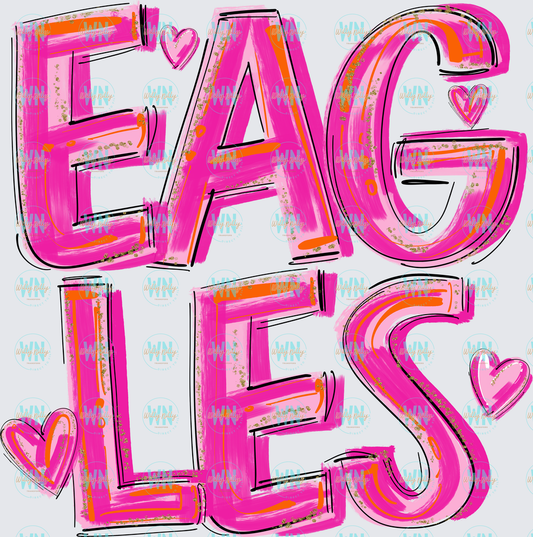 Eagles (pretty in pink)-Ready to Press DTF Transfer