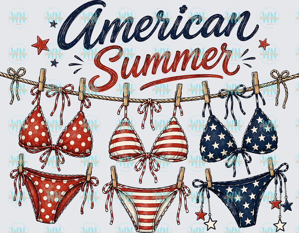 American Summer-Ready to Press DTF Transfer