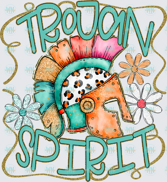 Trojan Spirit-Ready to Press DTF Transfer