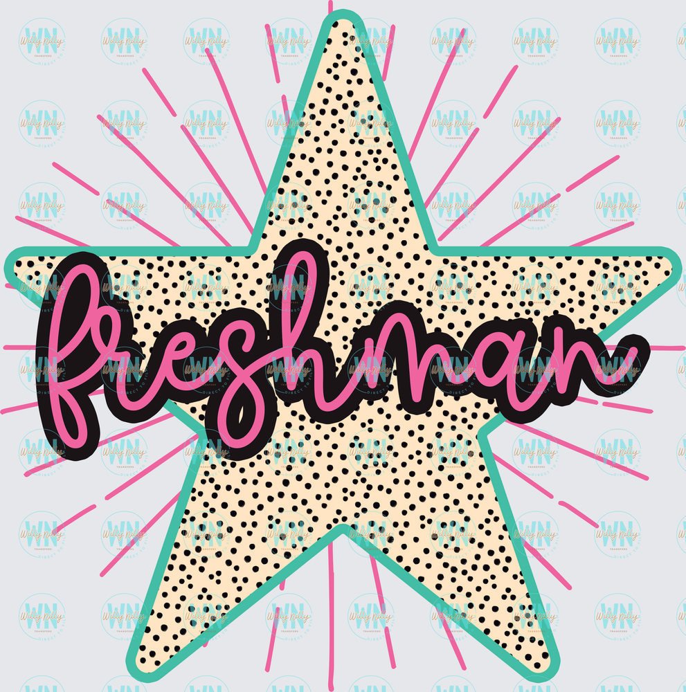 Freshman (star)-Ready to Press DTF Transfer