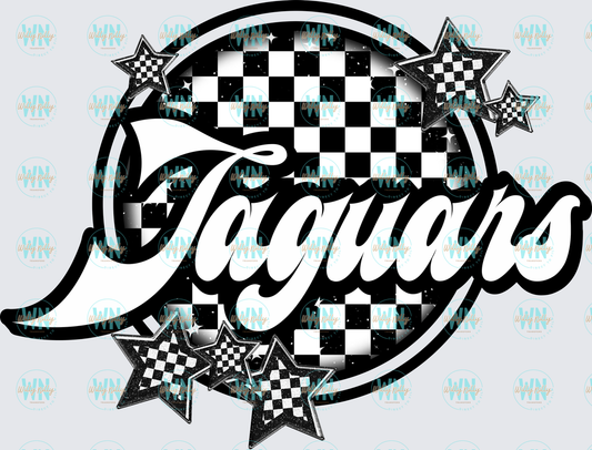 Jaguars (checkered)-Ready to Press DTF Transfer
