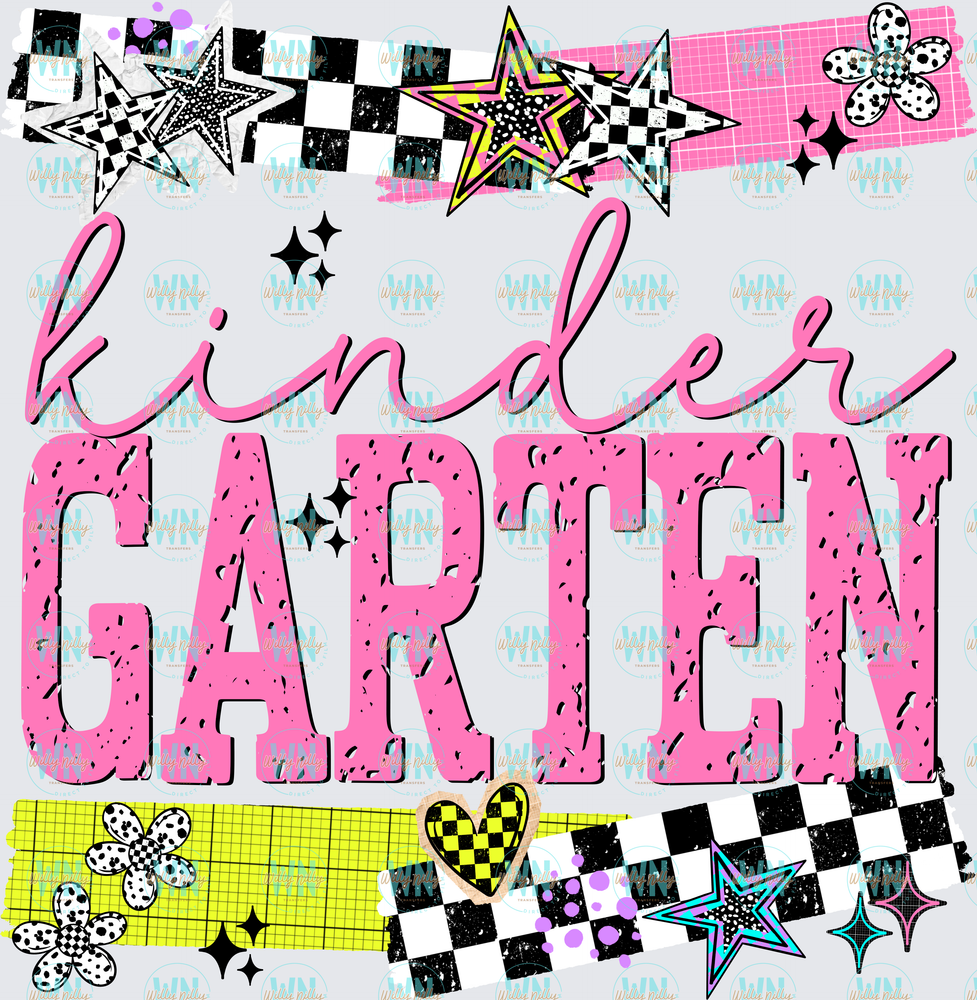Kindergarten (stars)-Ready Press DTF Transfers