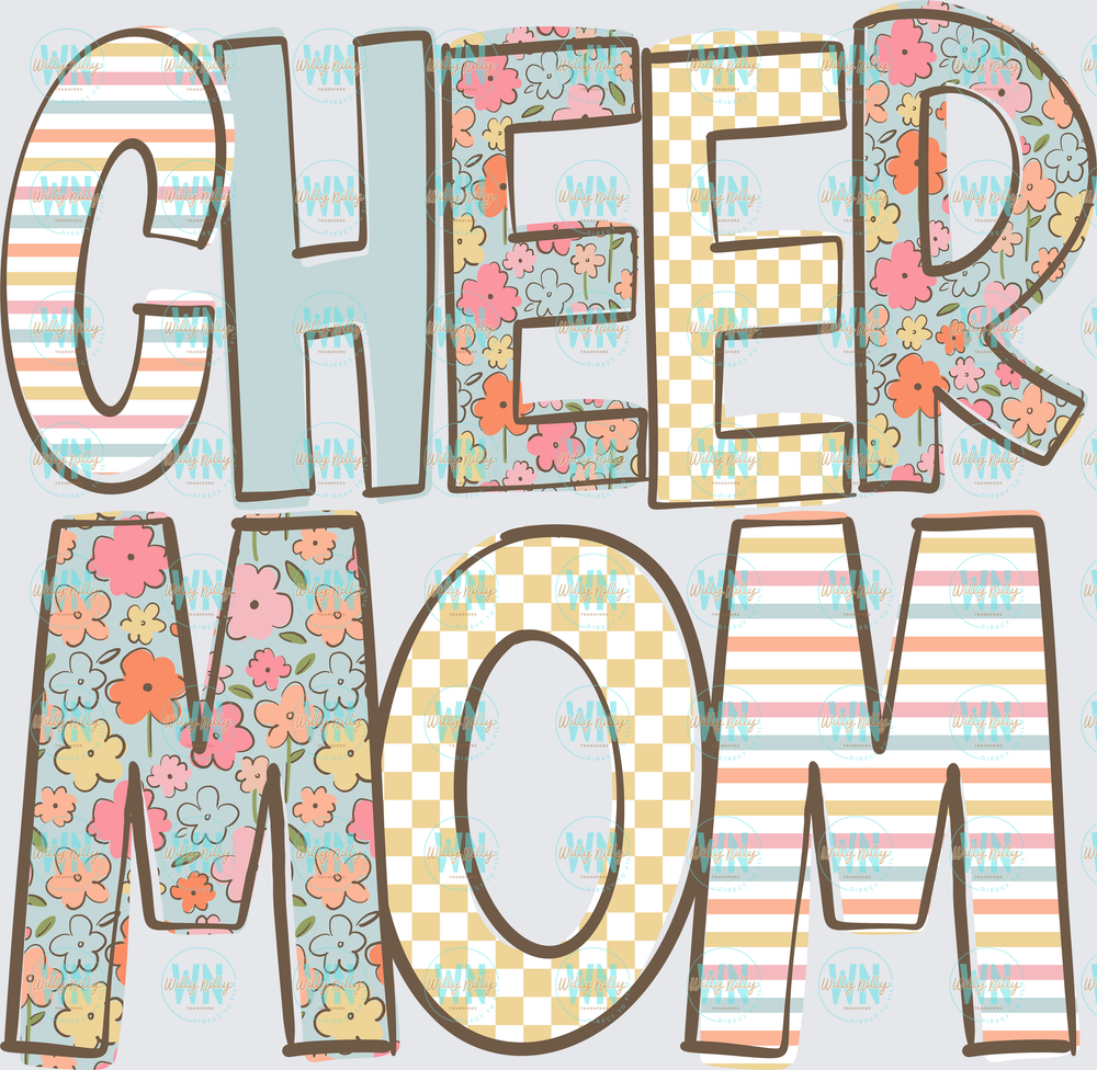 Cheer Mom (doodle)-Ready to Press DTF Transfer