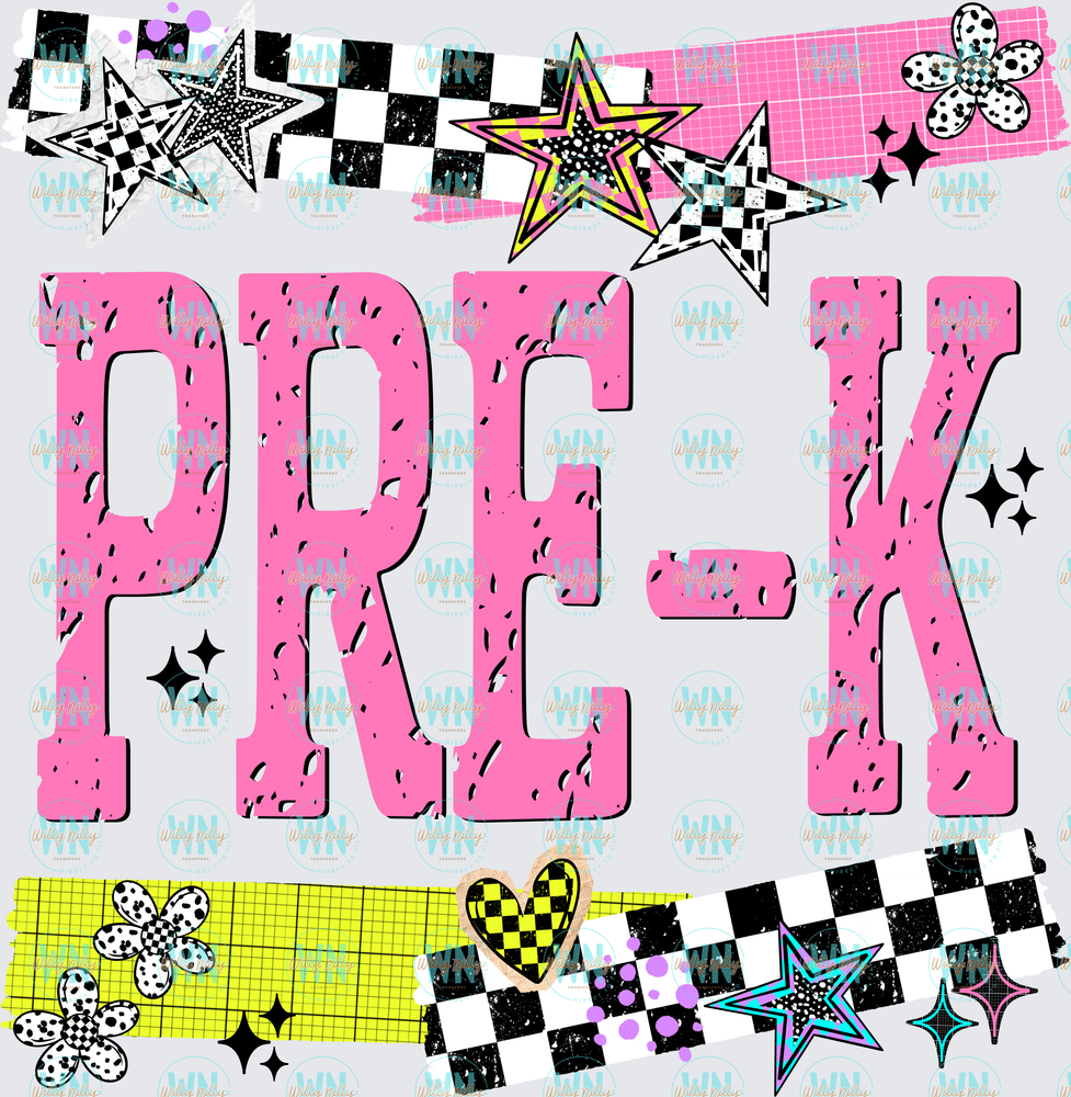 PreK (stars)-Ready to Press DTF Transfer