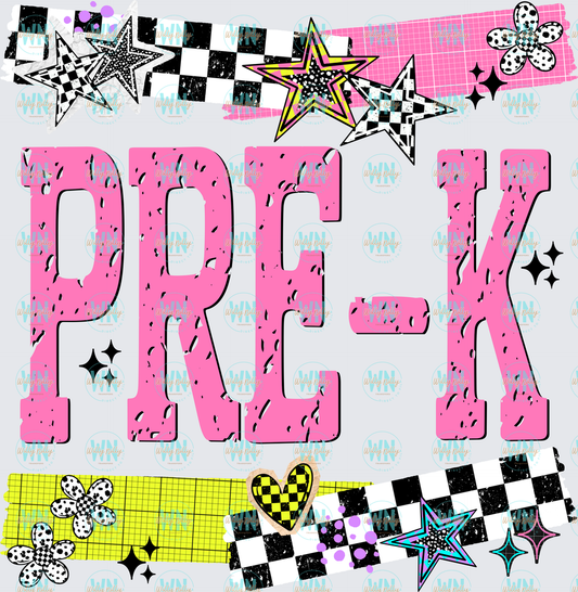 PreK (stars)-Ready to Press DTF Transfer