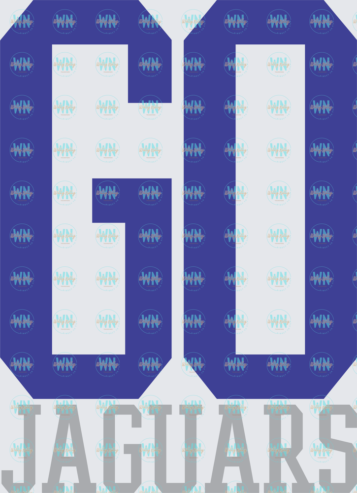 Go Jaguars-Ready to Press DTF Transfer