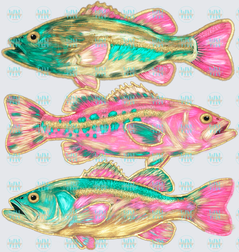 3 Summer Fish-Ready to Press DTF Transfer