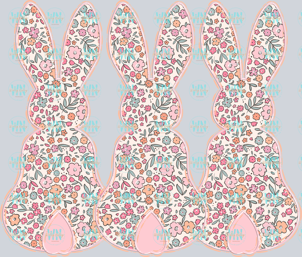 Pastel Floral Bunny