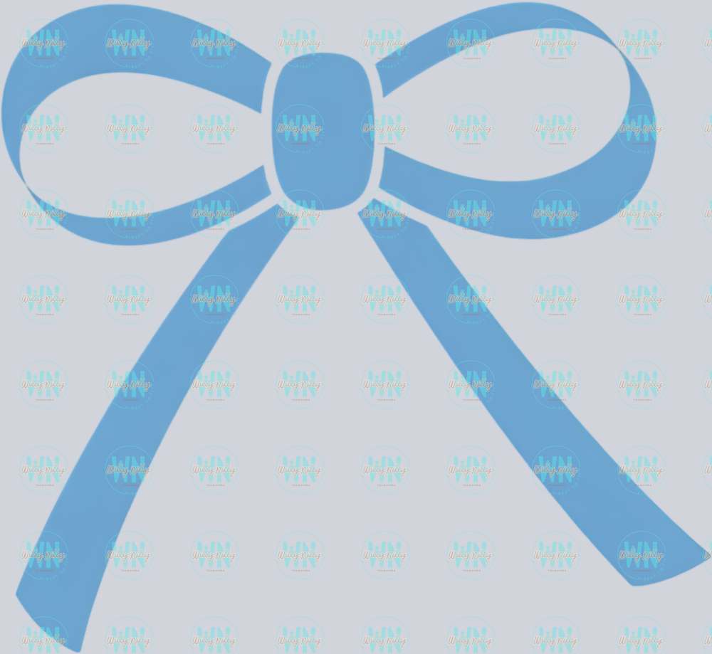 blue bow