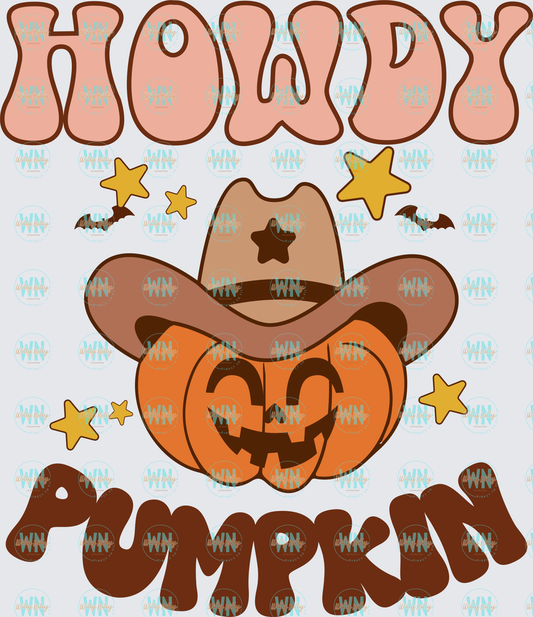 Howdy Pumpkin-Ready to Press DTF Transfer