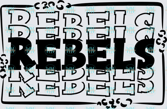 Rebels (stacked)-Ready to Press DTF Transfer