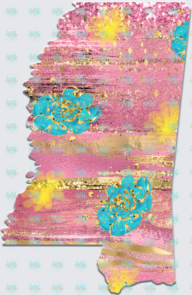 Glitz State (Mississippi)-Ready to Press DTF Transfer