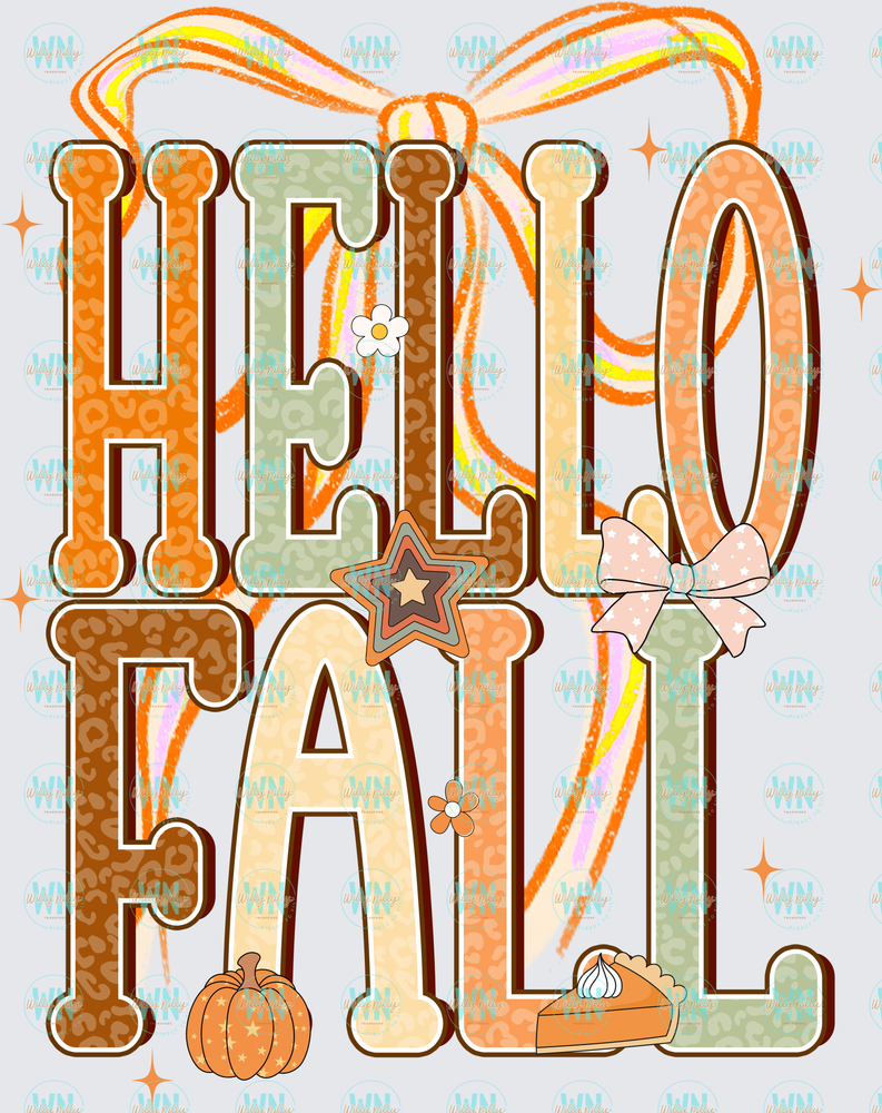 Hello Fall-Ready to Press DTF Transfer