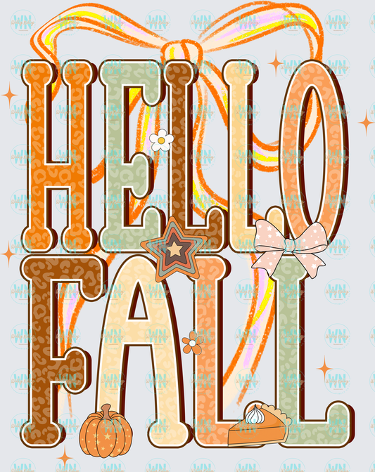 Hello Fall-Ready to Press DTF Transfer