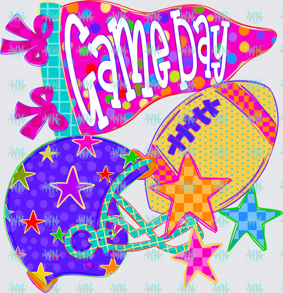 Game Day (colorful)-Ready to Press DTF Transfer