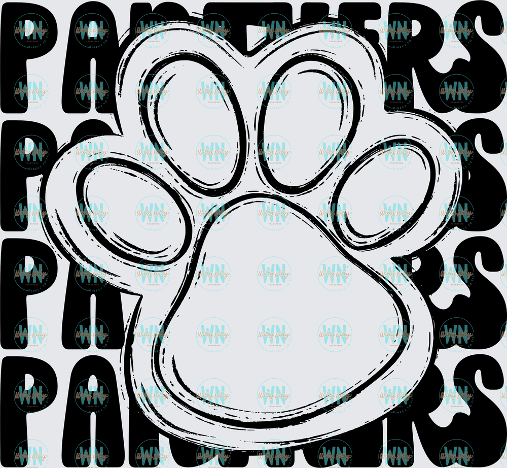 Panthers (pawprint)-Ready to Press DTF Transfer