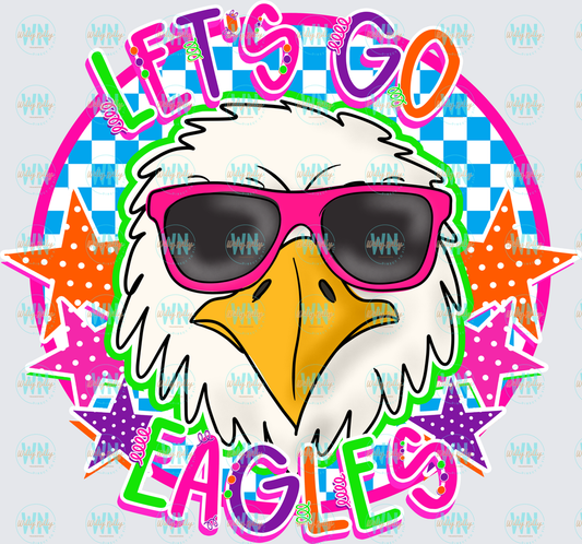Let's Go Eagles (colorful)-Ready to Press DTF Transfer