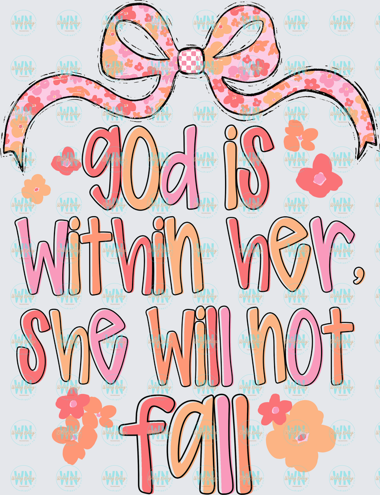 God Is Within Her-Ready to Press DTF Transfer