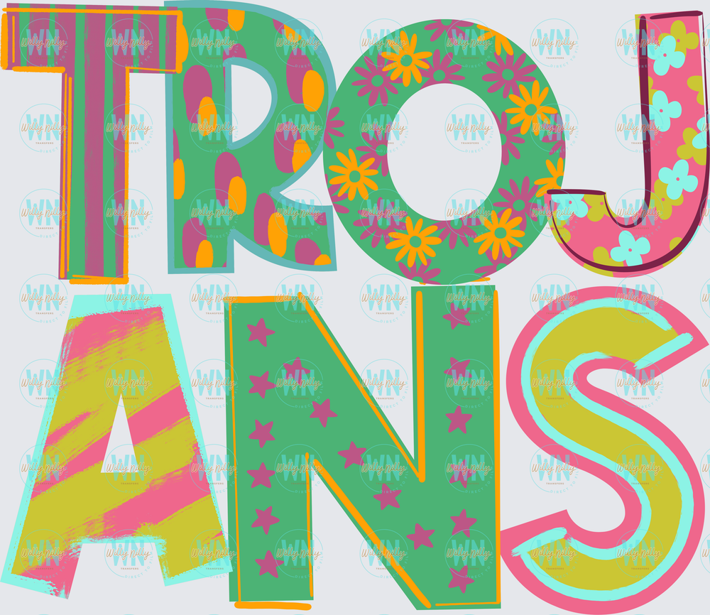 Trojans (colorful)-Ready to Press DTF Transfer