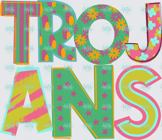 Trojans (colorful)-Ready to Press DTF Transfer