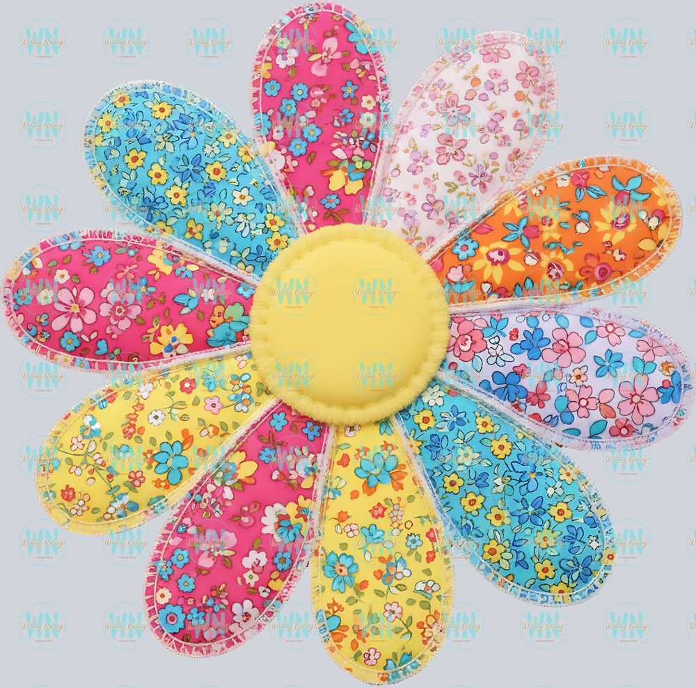 patchwork flower