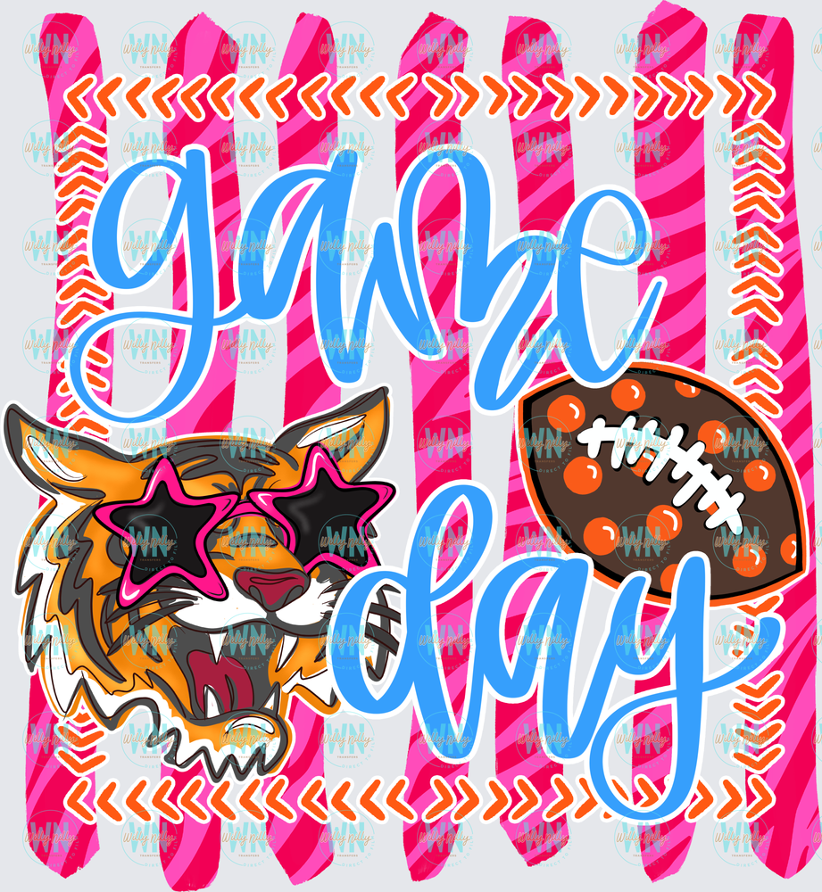 Game Day Tiger-Ready to Press DTF Transfer