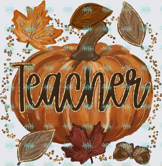 Teacher Pumpkin-Ready to Press DTF Transfer