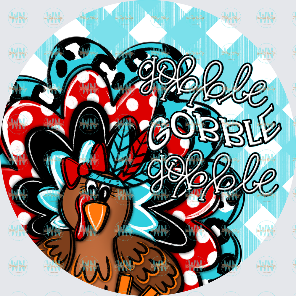 Gobble Gobble Turkey-Ready to Press DTF Transfer