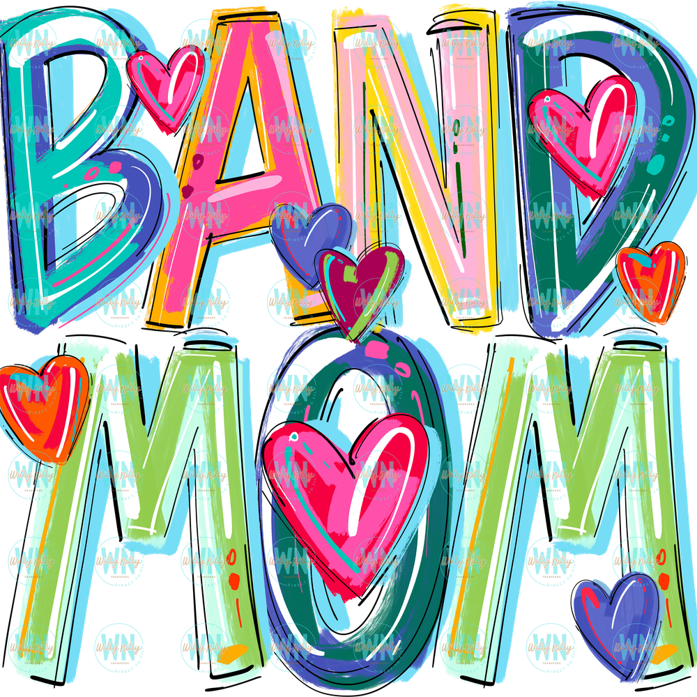 CHEERY WORDS BAND MOM