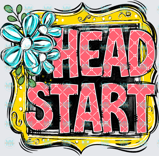 Head Start (frame)-Ready to Press DTF Transfer