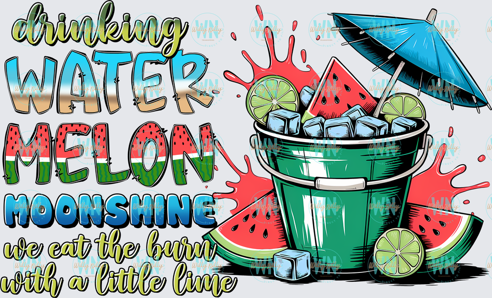 Drinking Watermelon Moonshine-Ready to Press DTF Transfer