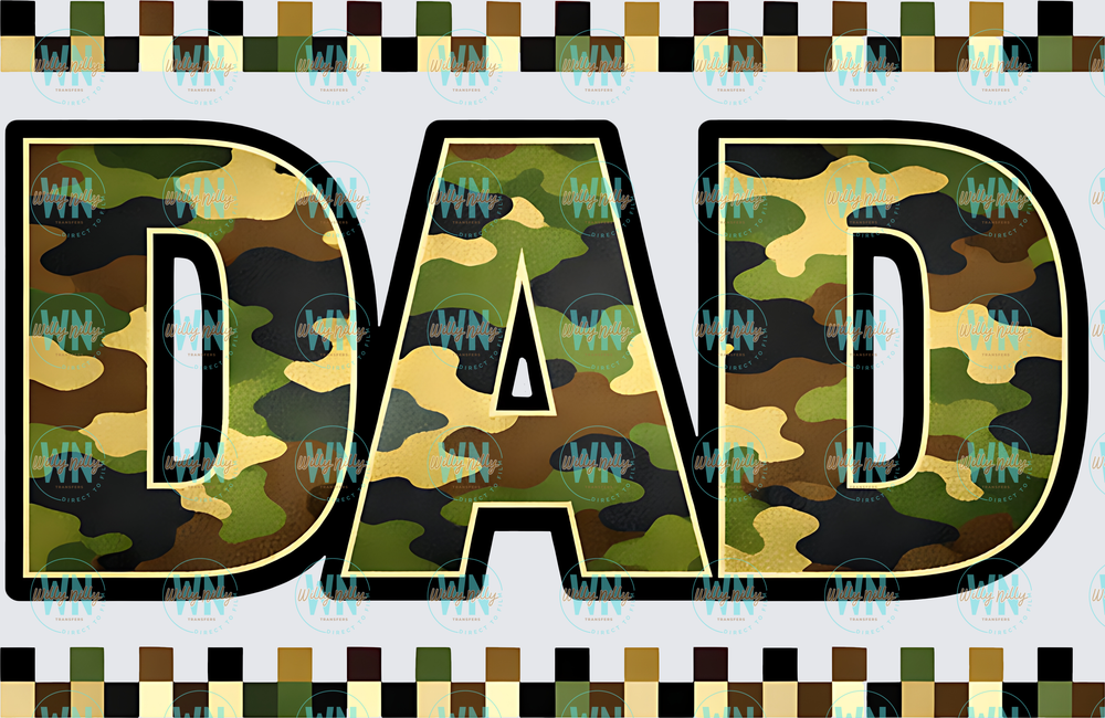 Camo Dad-Ready to Press DTF Transfer